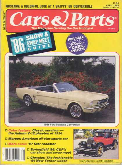 Cars & Parts - April 1986