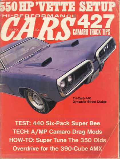 Cars - January 1970