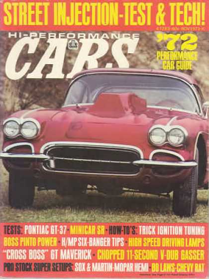 Cars - November 1971