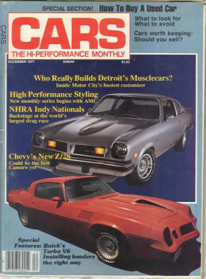 Cars - December 1977