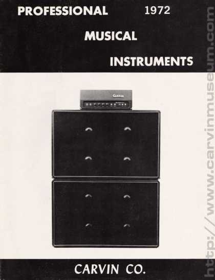 Carvin Catalog - 1972