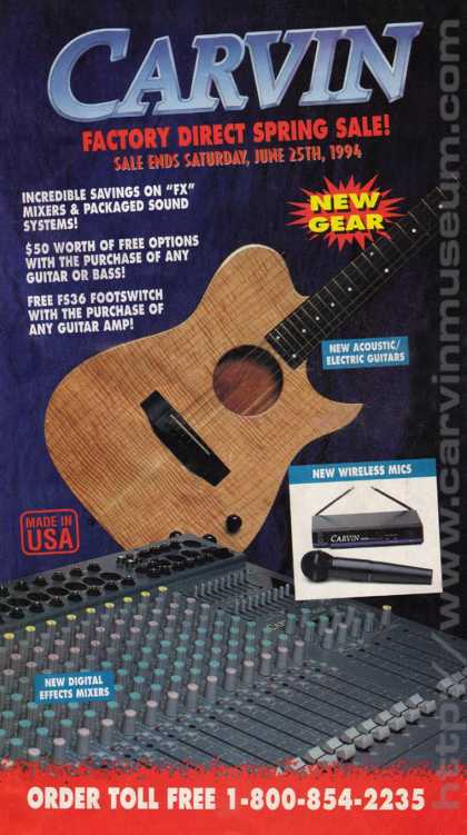 Carvin Catalog - 1994