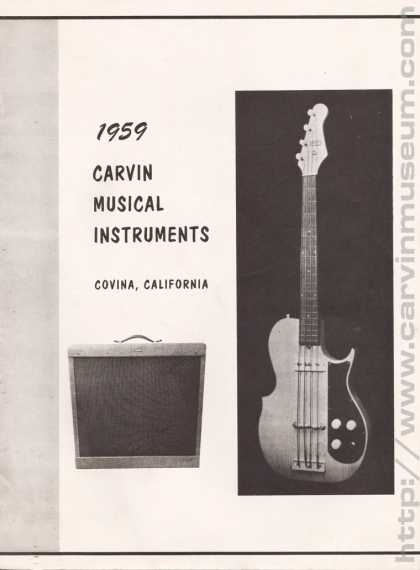 Carvin Catalog - 1959