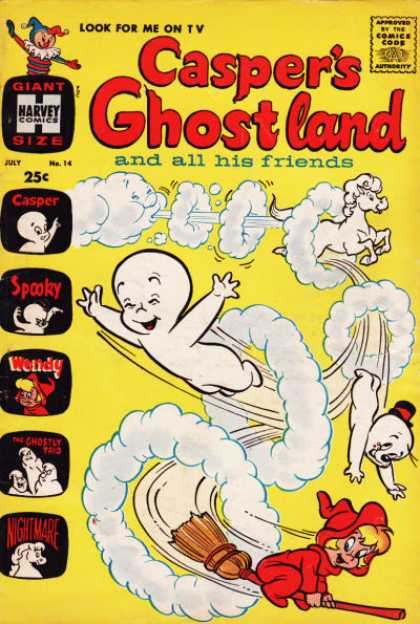 Casper's Ghostland 14 - Casper - Ghostland - Harvey Comics - Spooky - Wendy