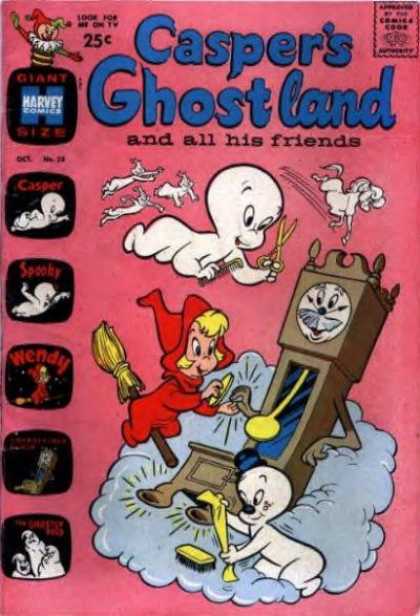 Casper's Ghostland 23 - Wendy - Clock - Giant Size - Spooky - Scissors