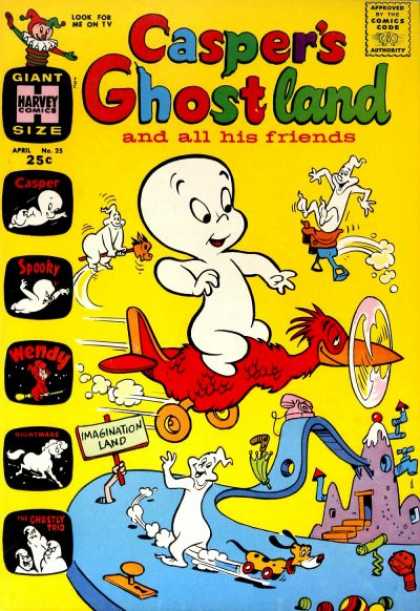 Casper's Ghostland 25 - Ghost - Friendly - Scary - White - Funny