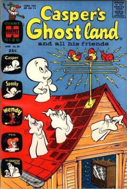 Casper's Ghostland 29 - Casper - Ghostly Trio - Harvey Comics - Spooky - Wendy