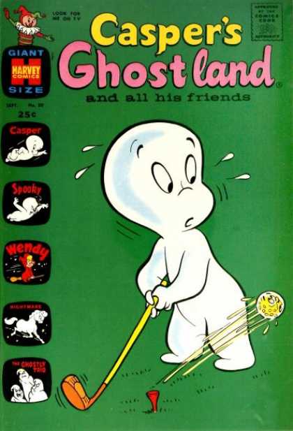 Harvey Comics - Golf - Spooky - Ghost - Wendy Casper's Ghostland 50 - Harvey Comics - Golf - Spooky - Ghost - Wendy