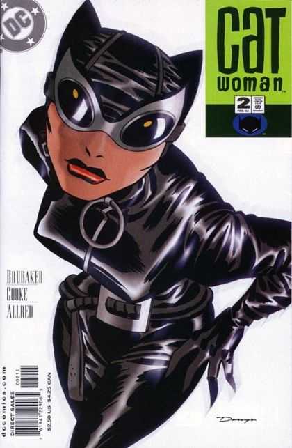 Catwoman (2001) 2 - Stars - Woman - Mask - Barcode - Black