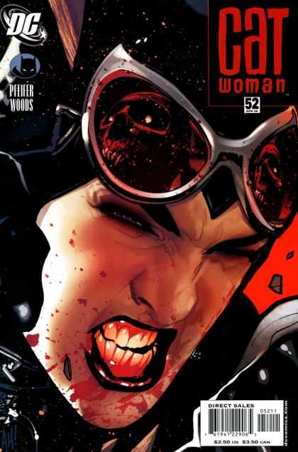 Catwoman (2001) 52 - Pfeifer Woods - Face - Glasses - Skull - Direct Sales