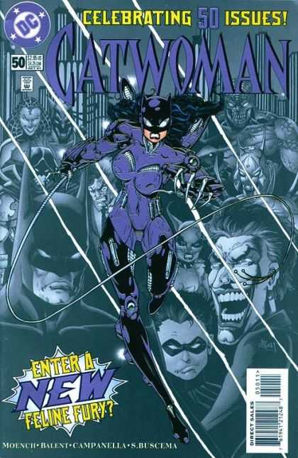 Catwoman 50 - Batman - Joker - Claws - Whip - Feline Fury - Adam Hughes