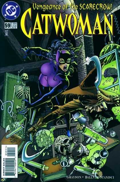 Catwoman 59 - The Scarecrow - Vengeance Of Scarecrow - Skeleton - Cat - Dc Comics - Adam Hughes
