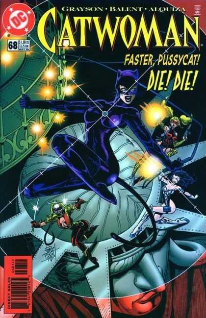 Catwoman 68 - Statue Of Liberty - Faster Pussycat - Grayson - Balent - Die - Adam Hughes