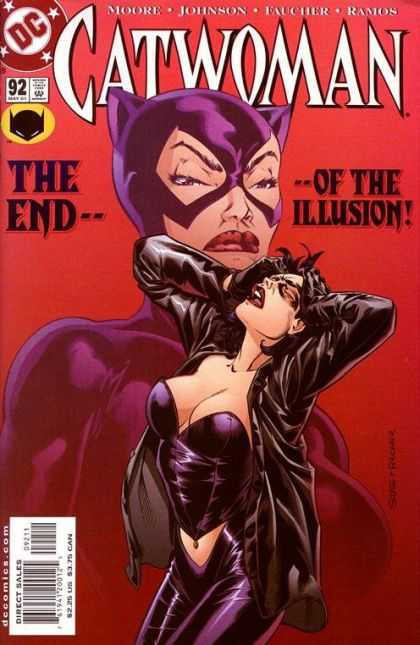 Catwoman 92 - Leather Bustier - Navel - Black Jacket - Purple Costume - Staz Johnson