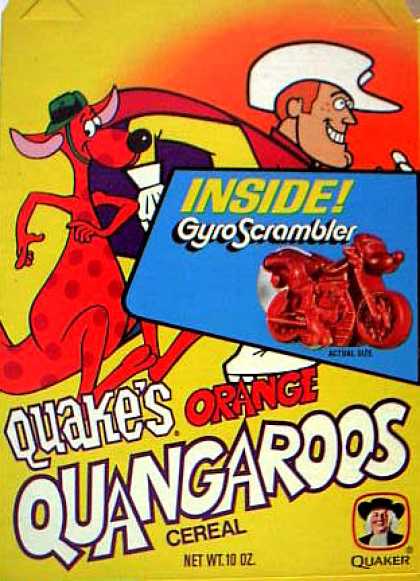 Cereal Boxes - Quangaroo & Quake