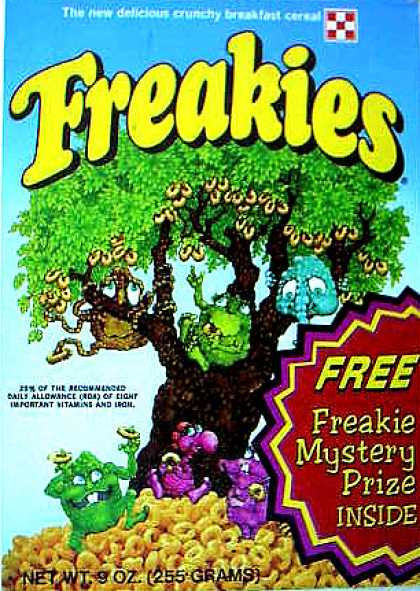 Cereal Boxes - Freakies in Tree