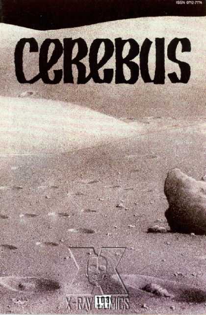 Cerebus 108 - Desert - X-ray Comics - Sand - Stone - Black Sky - Dave Sim