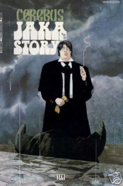 Cerebus 120 - Cigarette - Suit - Tie - Monster - Storm Clouds - Dave Sim