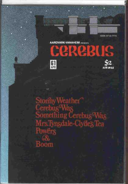 Cerebus 61 - Aardvark - Vanaheim - Stars - Sky - Stormy Weather - Dave Sim