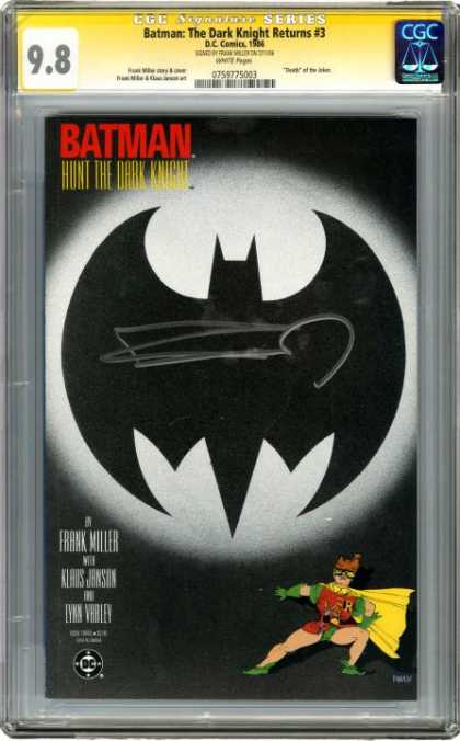 CGC Graded Comics - Batman: The Dark Knight Returns #3 (CGC) - Cgc - Dc - Dc Comics - Batman - The Dark Knight