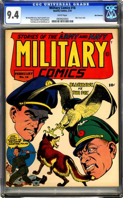 CGC Graded Comics - Military Comics #16 (CGC)