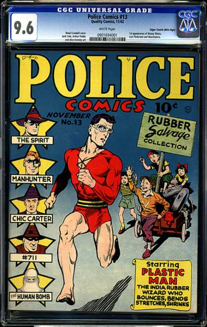 CGC Graded Comics - Police Comics #13 (CGC)