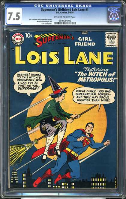 CGC Graded Comics - Superman's Girlfriend Lois Lane #1 (CGC)