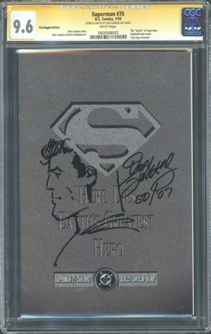 CGC Graded Comics - Superman #75 (CGC)