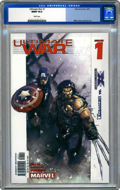 CGC Graded Comics - Ultimate War #1 (CGC) - Scales - Snow - Shield - Marvel - Star