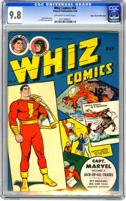 CGC Graded Comics - Whiz Comics #54 (CGC)