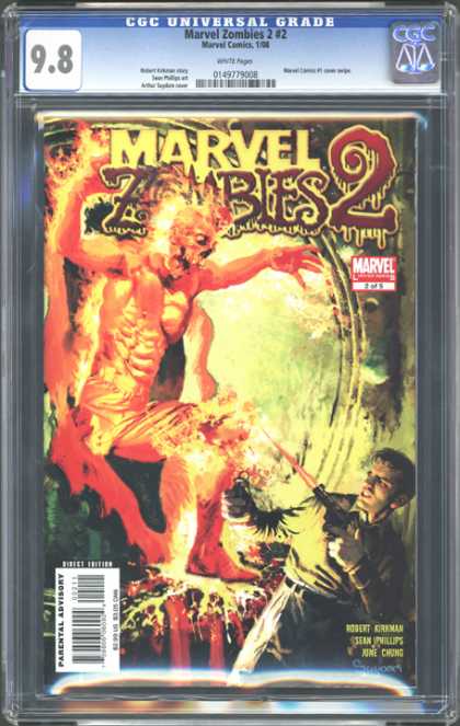 CGC Graded Comics - Marvel Zombies 2 #2 (CGC) - Marvel - Zombies 2 - Man - Laser Gun - Weapon