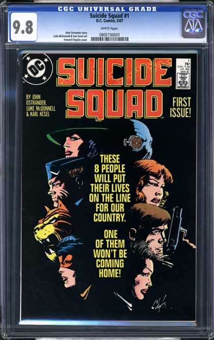 CGC Graded Comics - Suicide Squad #1 (CGC) - Suicide Squad - First Issue - John Ostrander - Luke Mcdonnell - Approved By The Comics Code