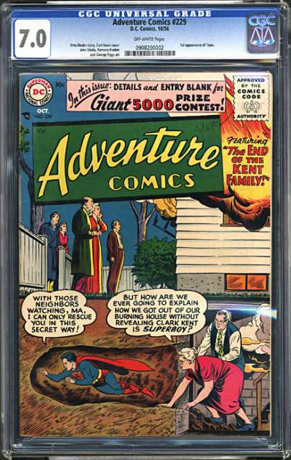 CGC Graded Comics - Adventure Comics #229 (CGC)