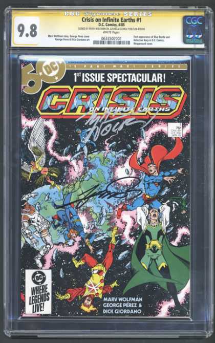 CGC Graded Comics - Crisis on Infinite Earths #1 (CGC) - Superman - Superhero - Action - Armageddon - Planet Earth