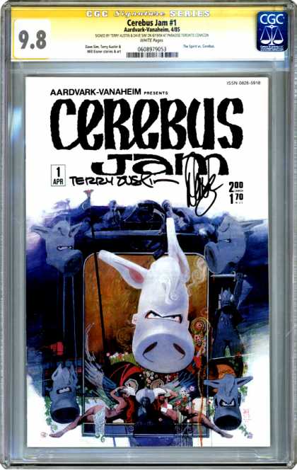 CGC Graded Comics - Cerebus Jam #1 (CGC) - 98 - Cerebus Jam 1 - 1 Apr - 2001 - Aardvark-vanaheim