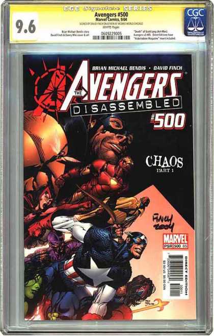 CGC Graded Comics - Avengers #500 (CGC) - Avengers - Disassembled - 500 - Chaos - Part 1