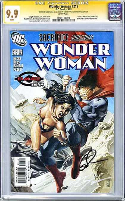 CGC Graded Comics - Wonder Woman #219 (CGC) - Dc - Approved By The Comics Code Authority - Wonder Woman - Sacrifice - Direct Sales