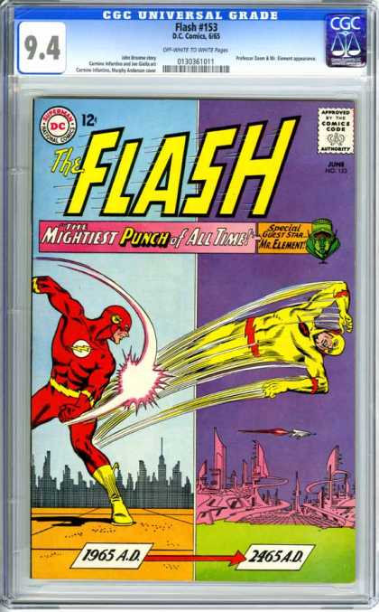 CGC Graded Comics - Flash #153 (CGC) - Flash - Dv - Punch - Mr Element - Might