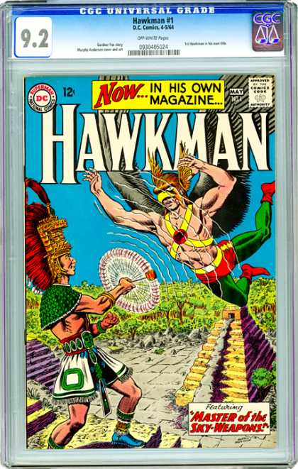 CGC Graded Comics - Hawkman #1 (CGC) - Hawk - Birdman - Own Magazne - Grade - Dc Comics