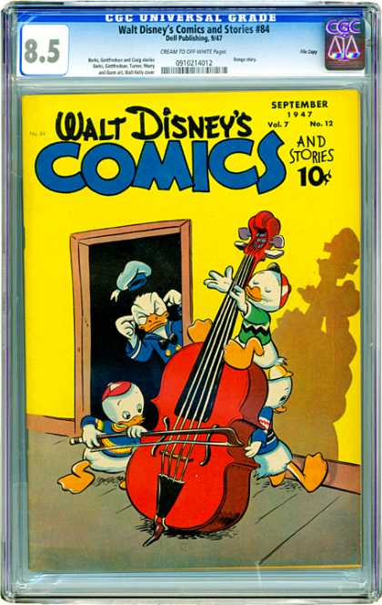 CGC Graded Comics - Walt Disney's Comics and Stories #84 (CGC) - Walt Disney - Donald Duck - Hughie Dewey And Louie - Cello - Nephews