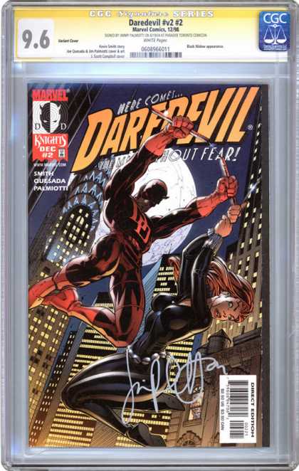 CGC Graded Comics - Daredevil #v2 #2 (CGC) - Daredevil - City - Costumes - Marvel - Smith Quesada Palmiotti