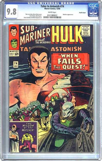 CGC Graded Comics - Tales to Astonish #74 (CGC) - Tales To Astonish - Marvel Comics - Submariner - Incredible - The Wisdom Of The Watcher