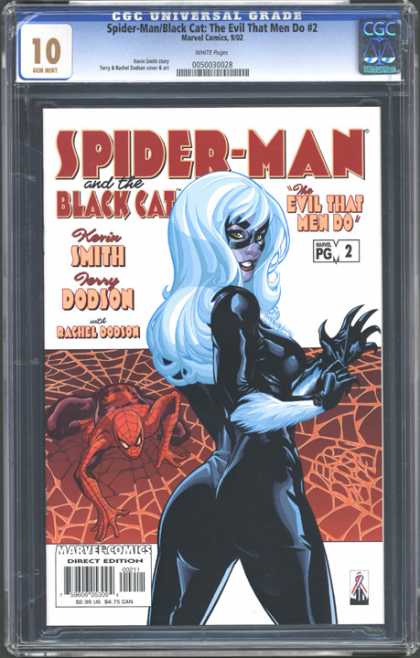 CGC Graded Comics - Spider-Man/Black Cat: The Evil That Men Do #2 (CGC) - Kevin Smith - Black Cat - Web - Black Suit