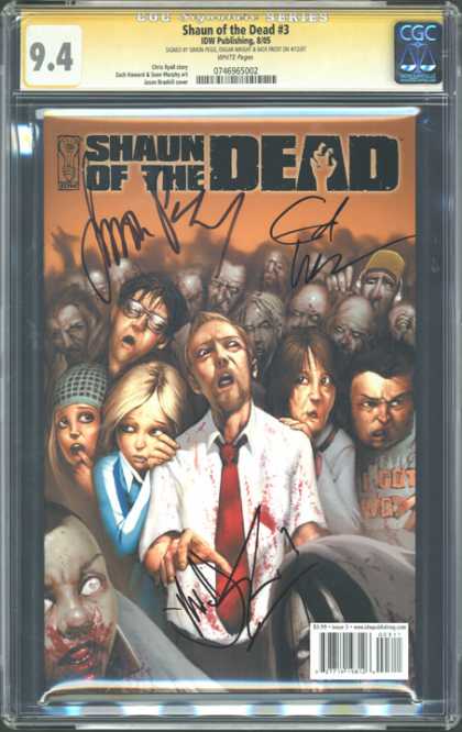 CGC Graded Comics - Shaun of the Dead #3 (CGC) - People - Prown - Blood - Hat - Srceam