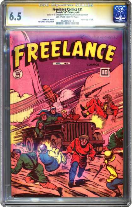 CGC Graded Comics - Freelance Comics #31 (CGC) - Freelance - Wind - Army - Guns - Double A Comics