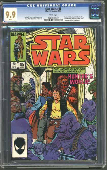 CGC Graded Comics - Star Wars #85 (CGC) - Star Wars - Hunters World - Men - Monsters - Marvel