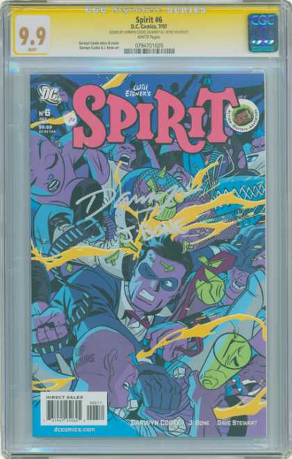 CGC Graded Comics - Spirit #6 (CGC) - Issue 6 - Fighting - Garbage - Punch - Yellow