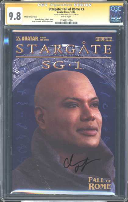CGC Graded Comics - Stargate: Fall of Rome #3 (CGC) - Avatar - Pulsar - Stargate - Sg-1 - Bald Head