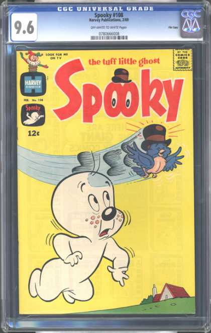 CGC Graded Comics - Spooky #108 (CGC) - Ghost - Paranormal - Bird - Stealing - Hat