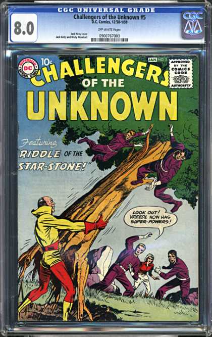 CGC Graded Comics - Challengers of the Unknown #5 (CGC) - Cgc - Dc Comics - Dc - Challengers Of The Unknown - Riddle